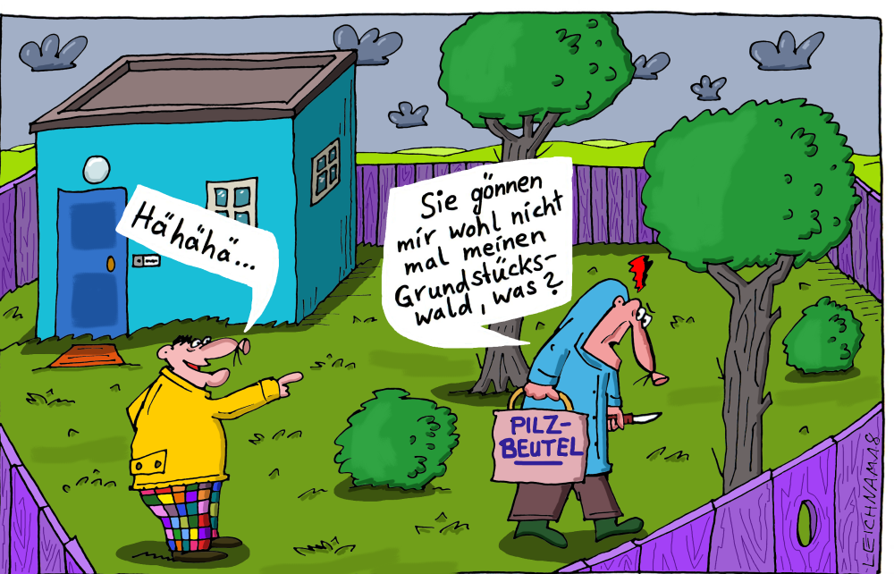 Cartoon: Hähähä ... 1