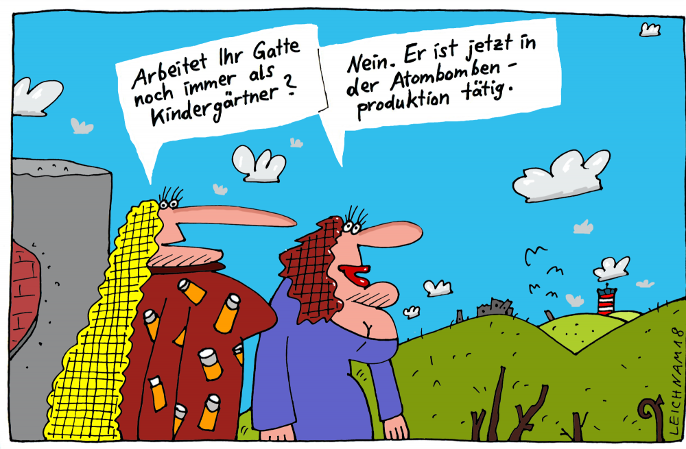 Cartoon: Zwei Damen 1