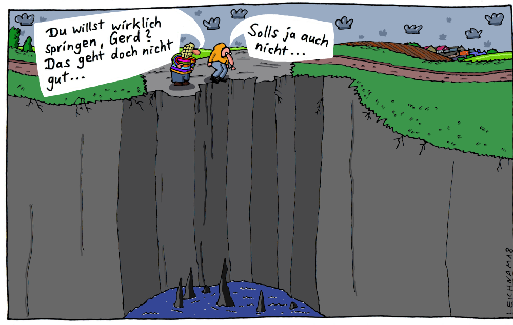 Cartoon: Der Gerd wieder ... 1