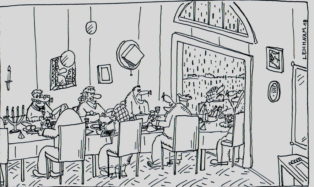 Cartoon: Festtafel 1