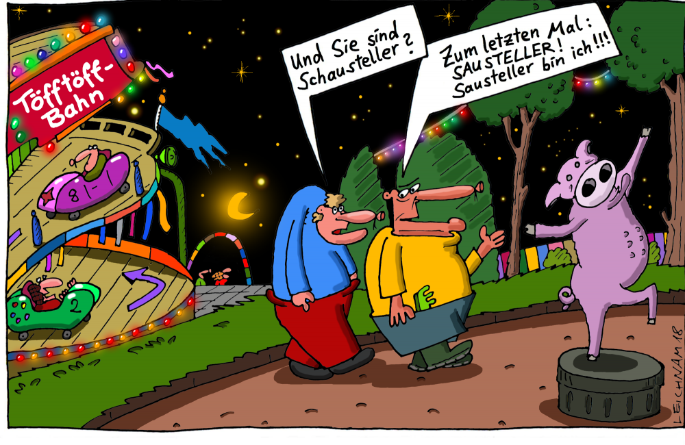 Cartoon: Nachts unterwegs 1