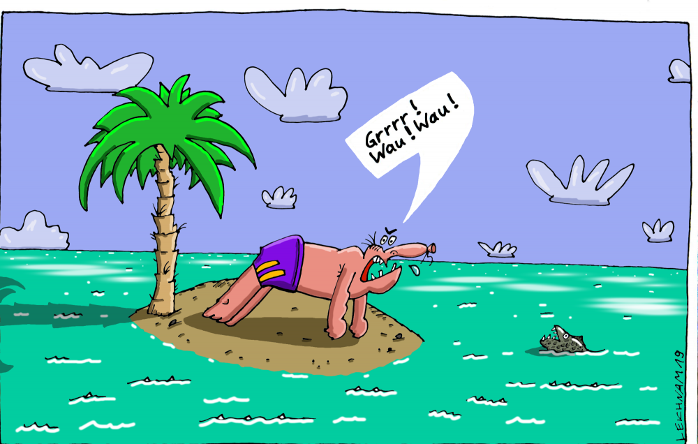 Cartoon: Inselscherz 1