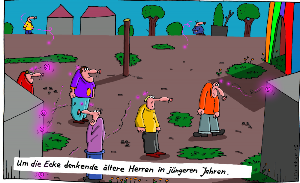Cartoon: stehend 1