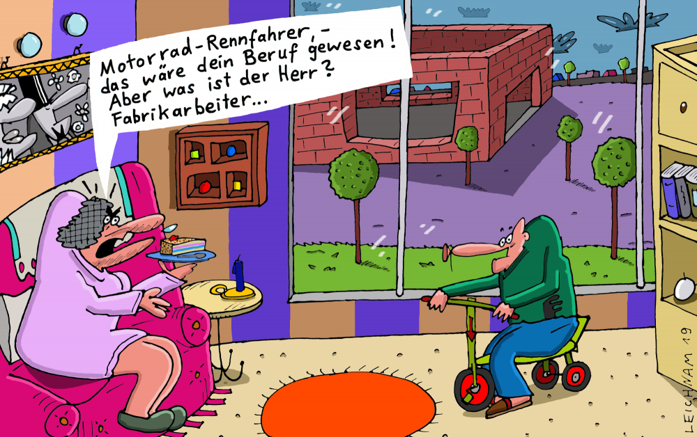 Cartoon: Vorhaltung 1