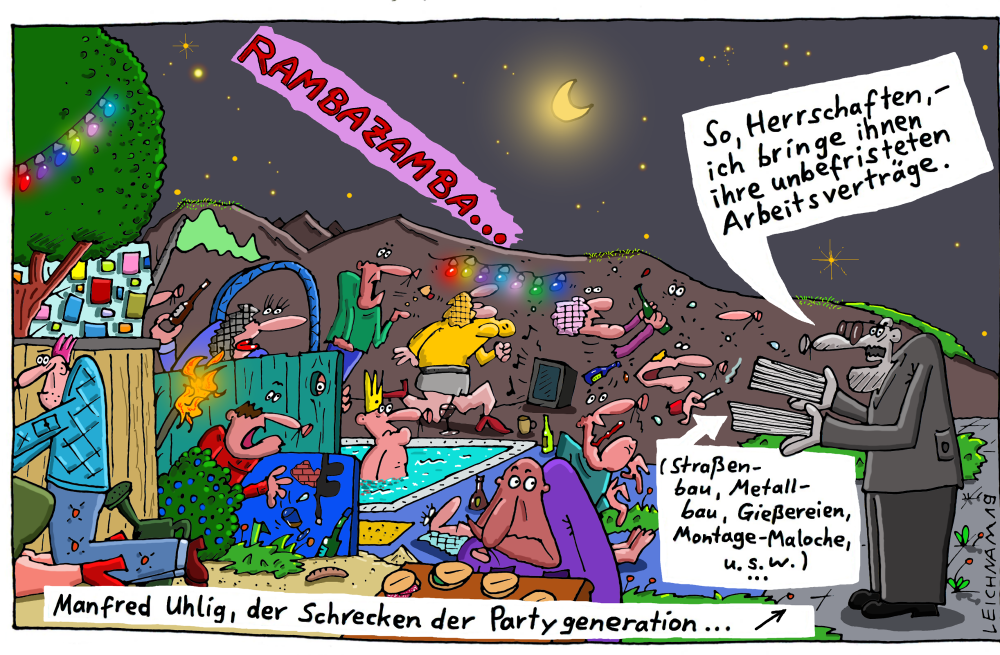 Cartoon: Am späten Abend 1