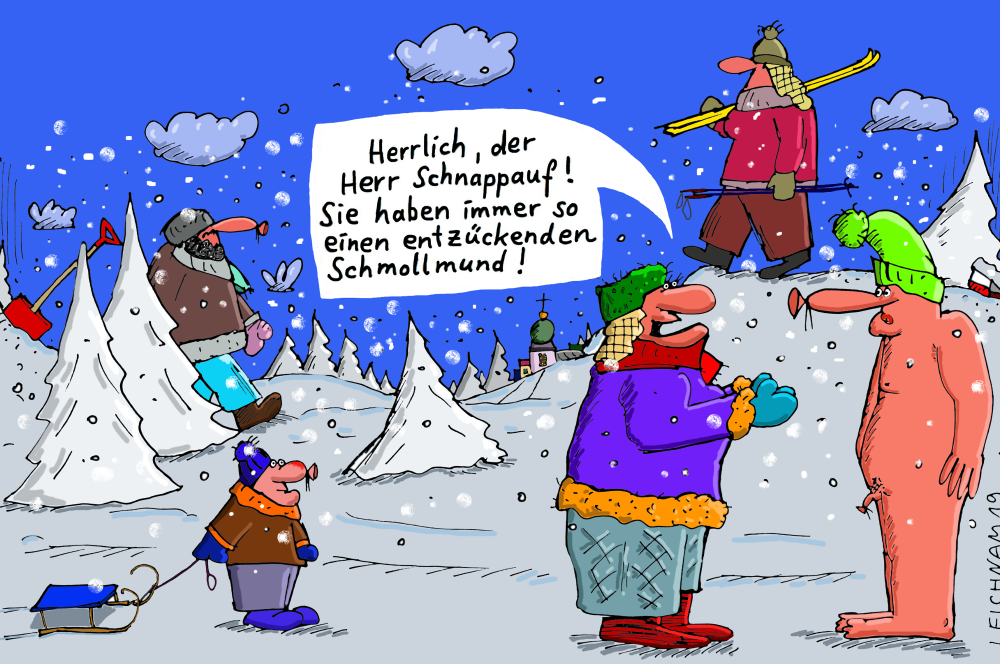 Cartoon: Schneeflocken 1