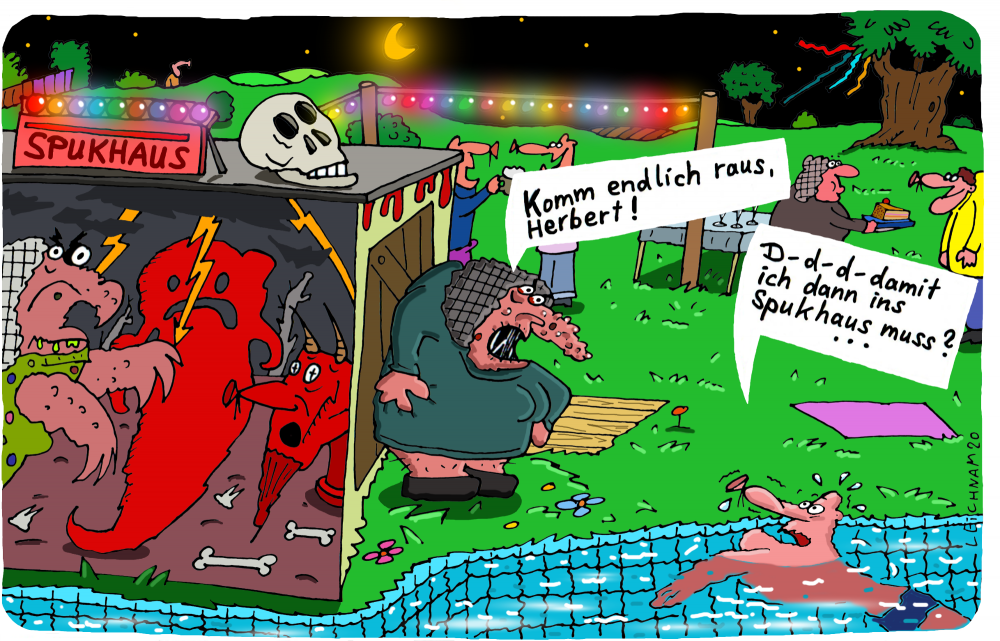 Cartoon: Raus! 1