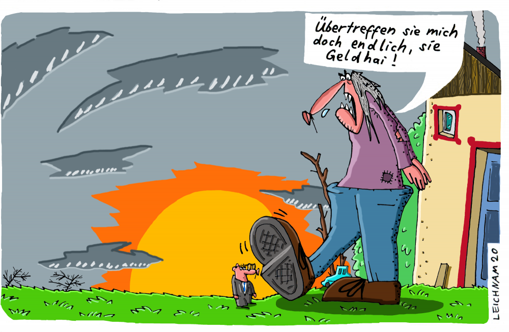 Cartoon: Arm & reich 1