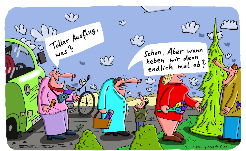 Cartoon: Fünf Leute 1