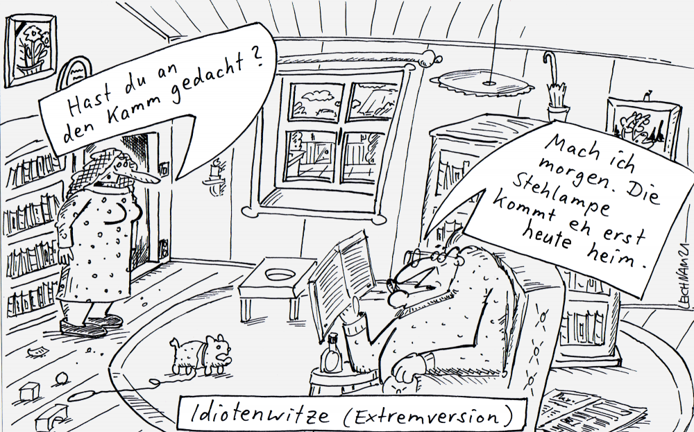 Cartoon: denken 1