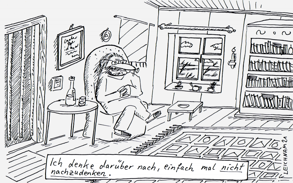 Cartoon: Im Zimmer 1