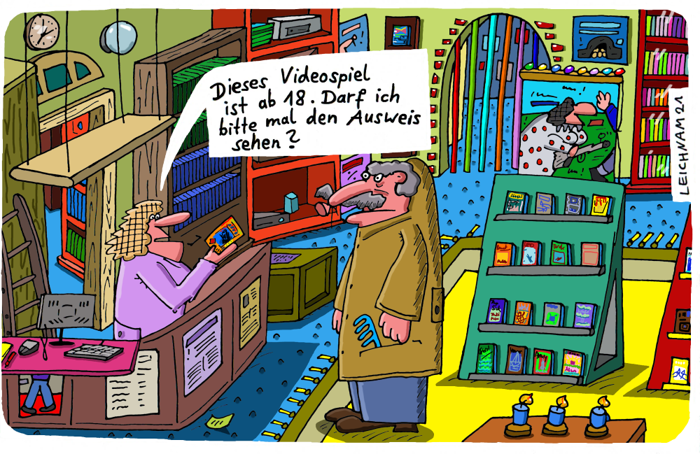 Cartoon: Gameshop 1