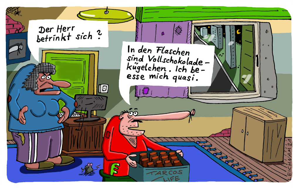 Cartoon: Voller Kasten 1