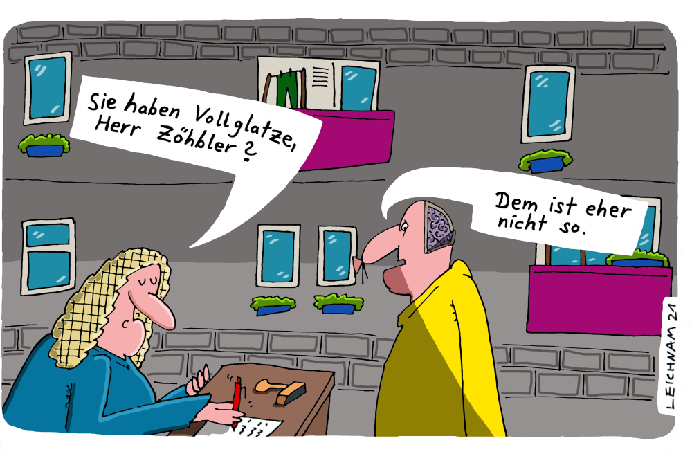 Cartoon: Zöhbler 1