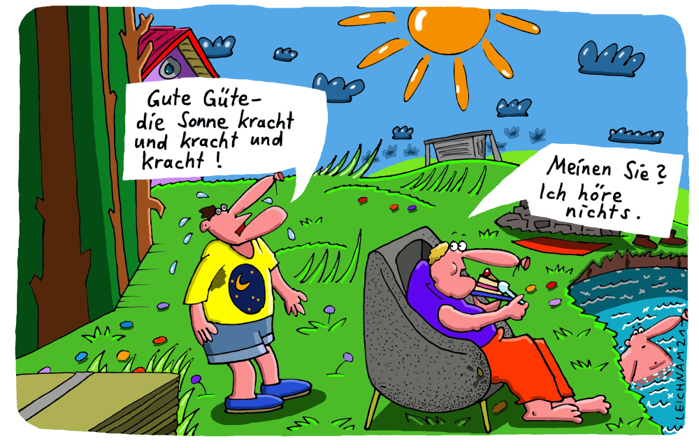 Cartoon: Am Waldrand 1