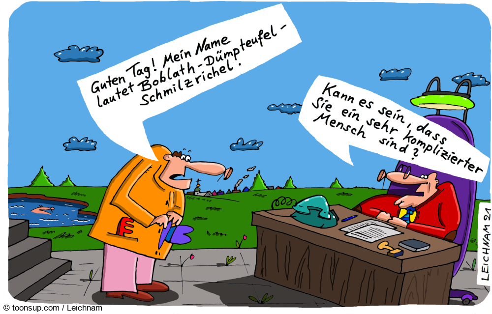 Cartoon: Am Schreibtisch 1