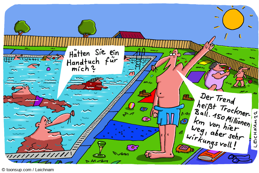 Cartoon: Der Schwimmer 1