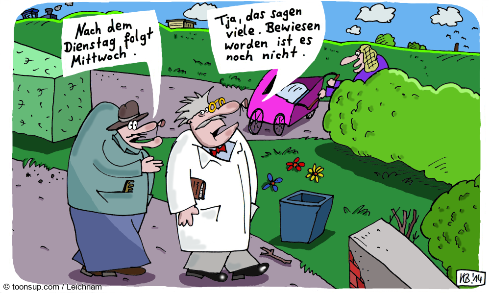 Cartoon: Wissenschaftler 1