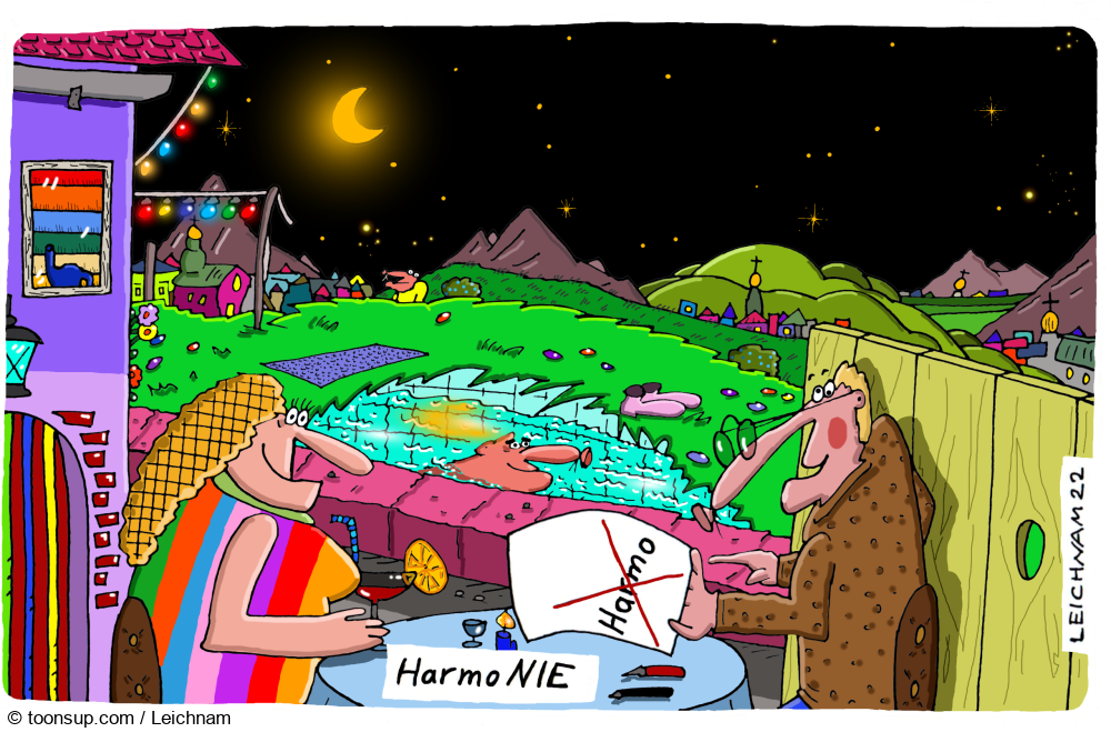 Cartoon: Am runden Tisch 1