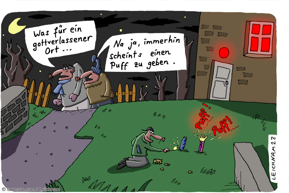 Cartoon: gottverlassen 1