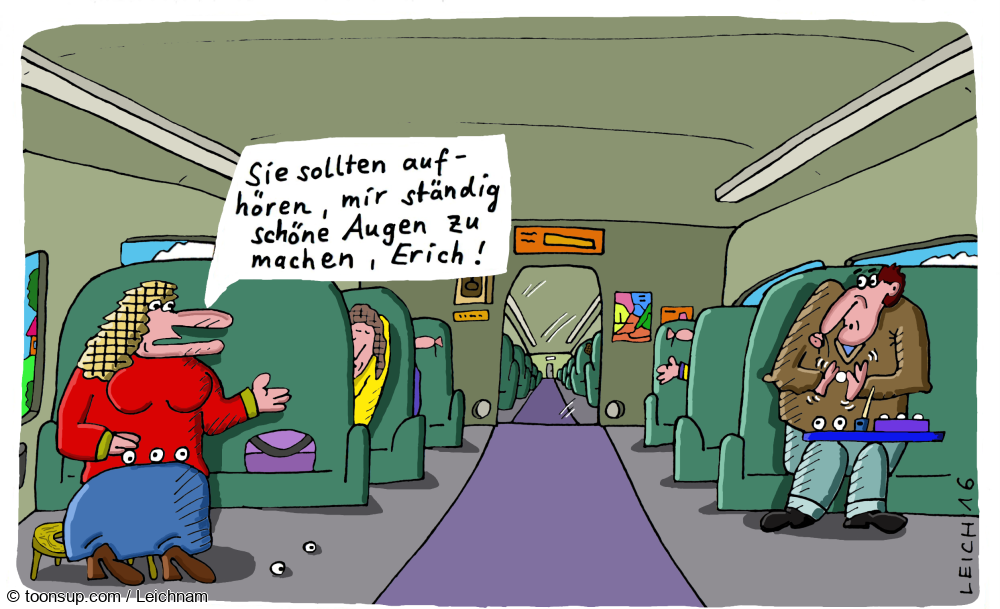 Cartoon: Im Zug 1