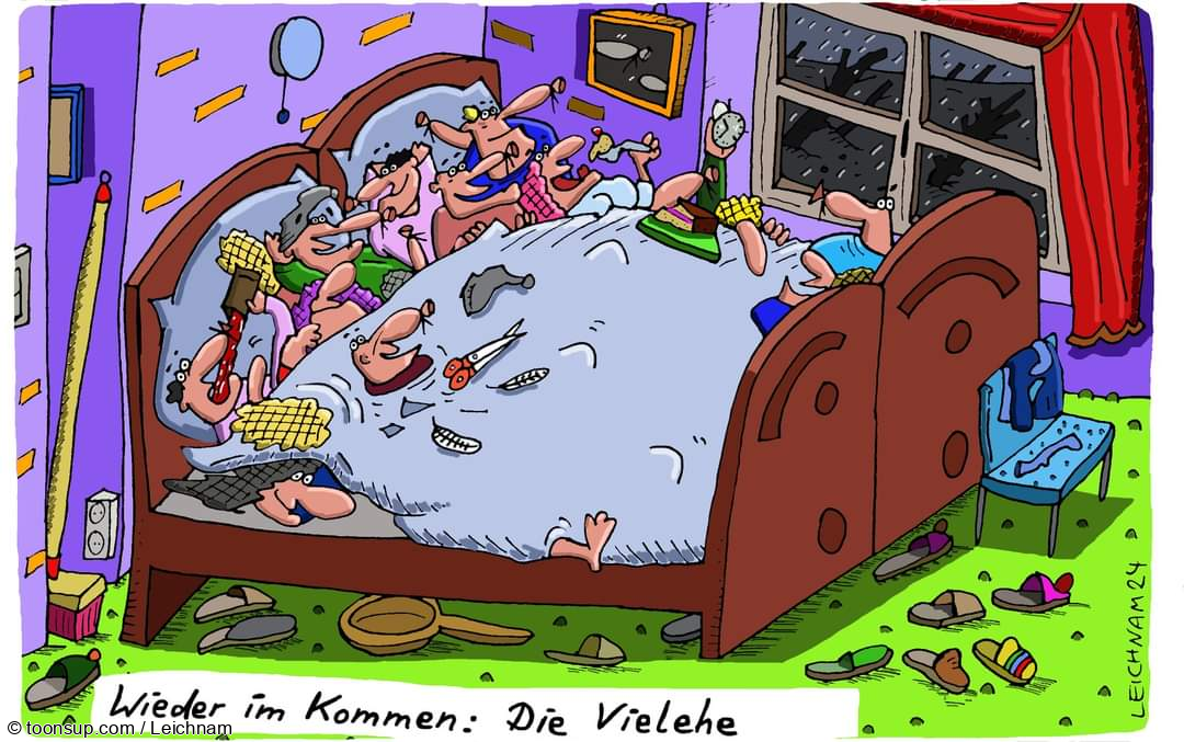 Cartoon: Bett 1