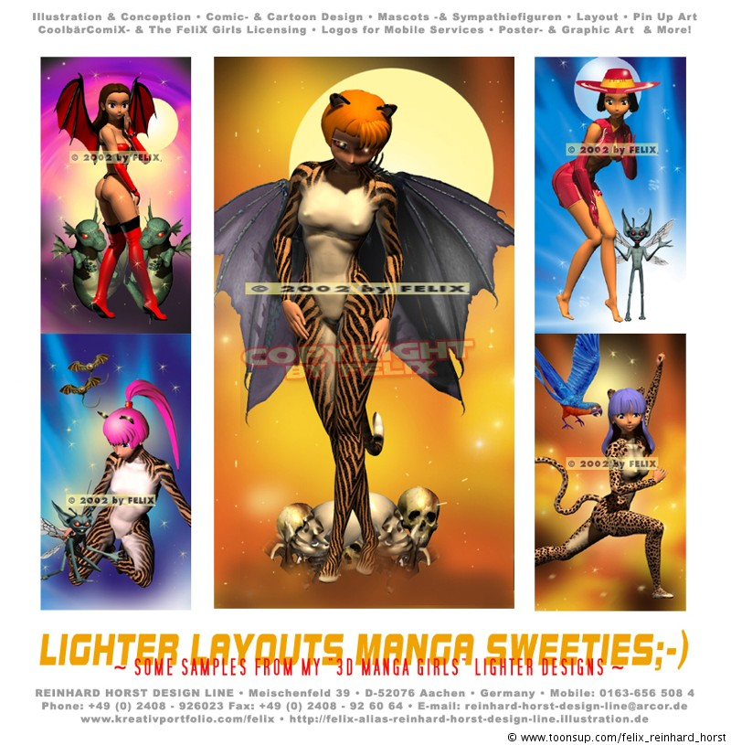 Illustration: Manga Girls in 3D 1