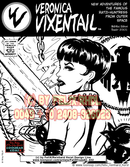 Comic: Veronica Vixenthal,  Rratzi Huntress From Outer Space! 1