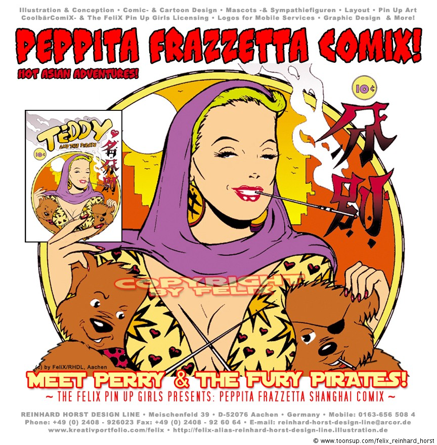 Comic: The FeliX Pin Up Girls!: Meet Lovely Ms. Peppita Frazzetta 1