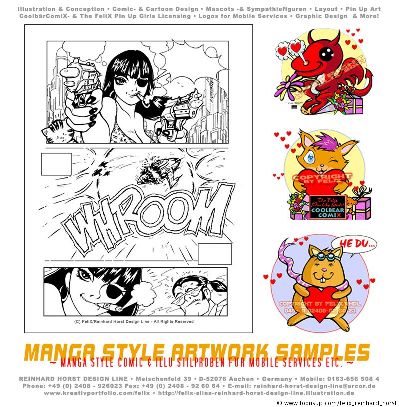 Comic: FeliX Presents: Manga Artwork Samples 1