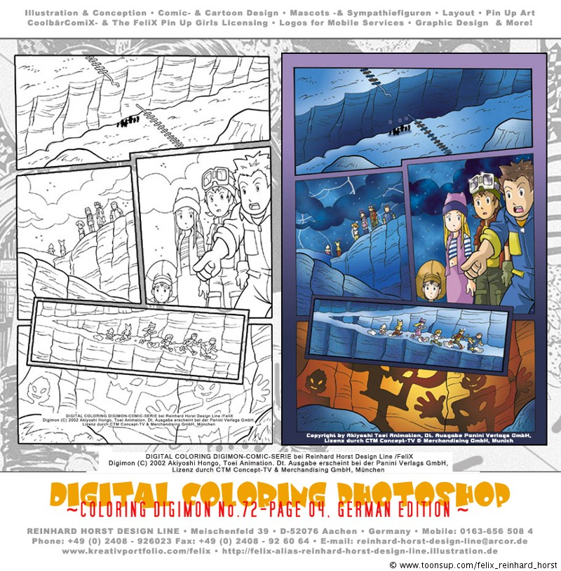 Comic: FeliX Presents:Digitales Coloring für Digimon 1