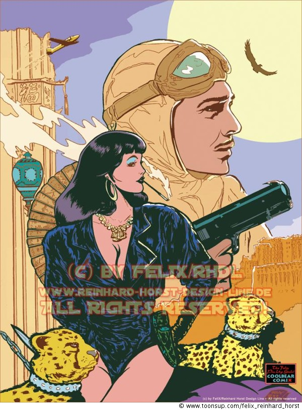 Illustration: FeliX Presents: Backcover Illustration Comic Jahrbuch 2010 1
