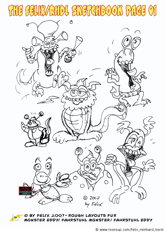 Concept Art / Character Design: FeliX Presents: Character Designs 'Beastiii Bois'' 1