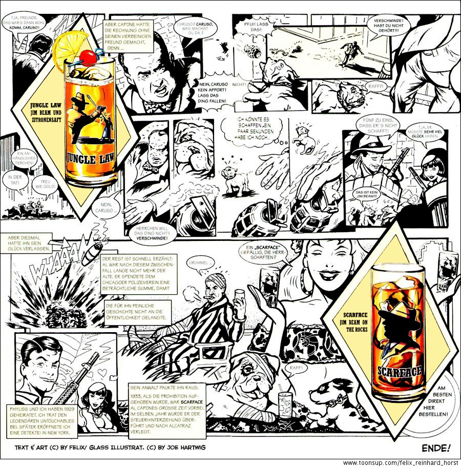 Comic: FeliX Presents: Prohibition Getränkekarten Comic Teil 3 1