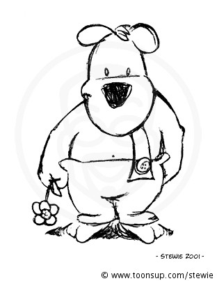 Illustration: Der Bär mit der Anhaltehose 1