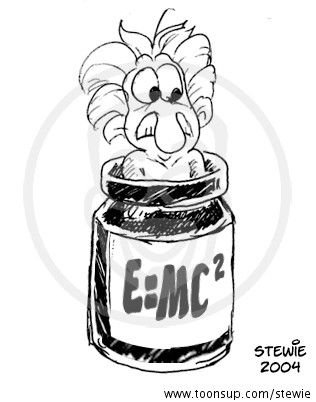 Illustration: Einstein in der Tinte 1