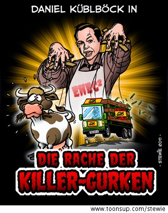 Cartoon: EHEC 2 - Die Rache der Killer-Gurken 1