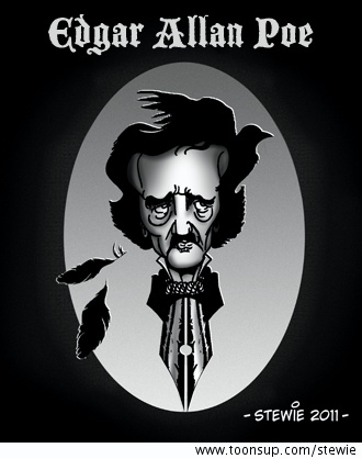 Caricature: Edgar Allan Poe 1