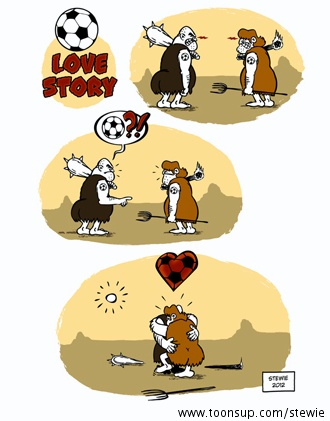 Cartoon: Soccer Love Story 1