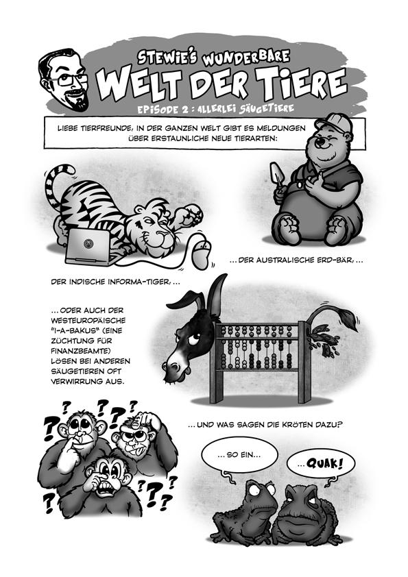 Comic: SteWie's Wunderbare Welt der Tiere 2