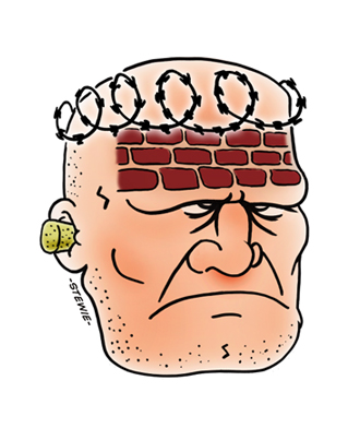 Cartoon: Mauer 1