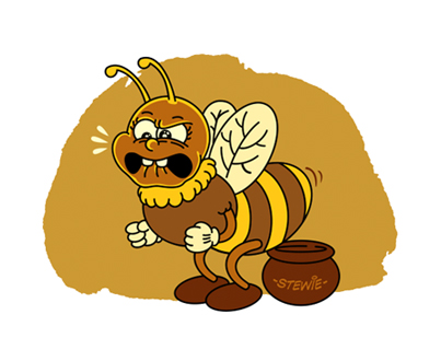 Cartoon: How not to make honey 1