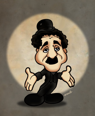 Caricature: Charlie Chaplin 1