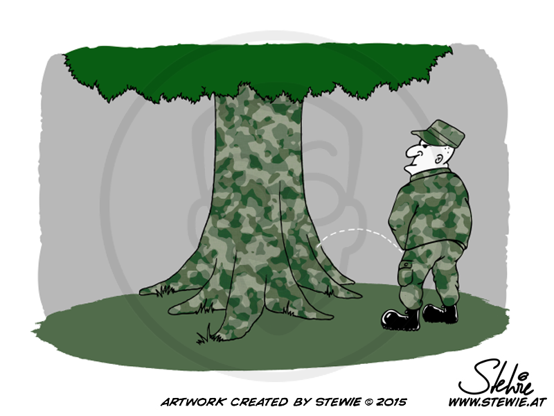Cartoon: Camouflage 1