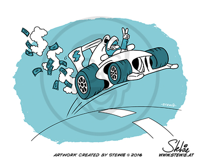 Cartoon: Formel Teuer 1