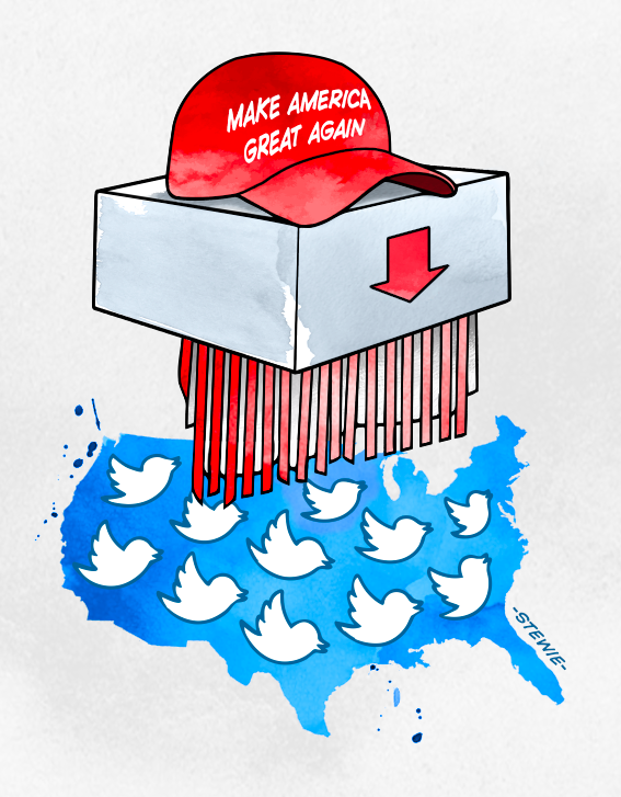 Cartoon: American Flag 2017-2021 1