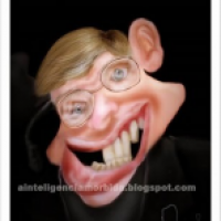 Karikatur Stephen Hawking