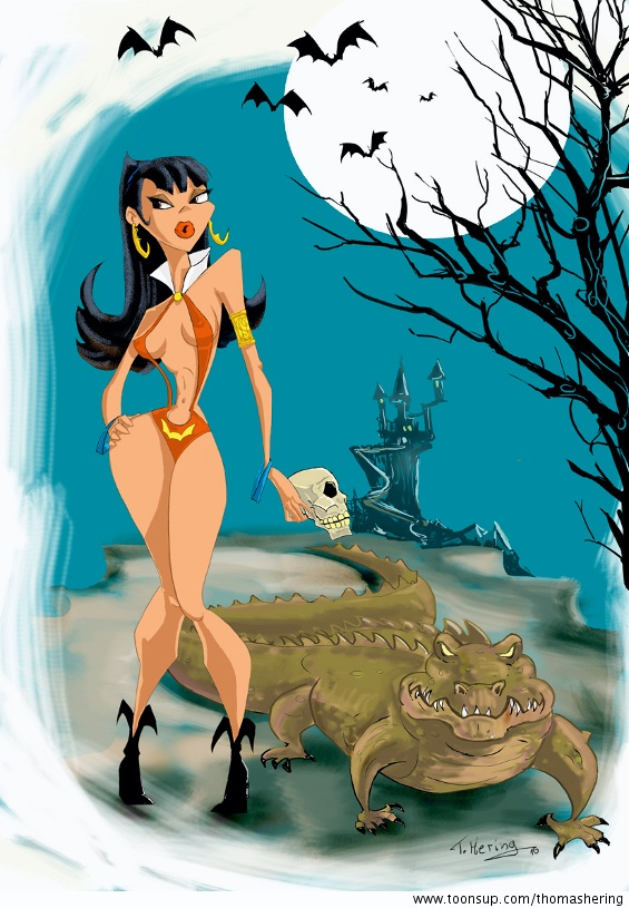 Concept Art / Character Design: Vampirella Cartoon 1