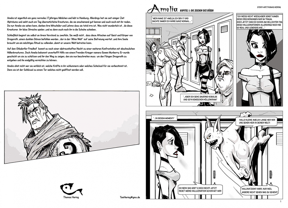Comic: Amelia Kapitel1: Die Zeichen des Bösen 2