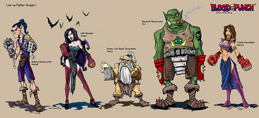 Concept Art / Character Design: BLOODPUNCH 1
